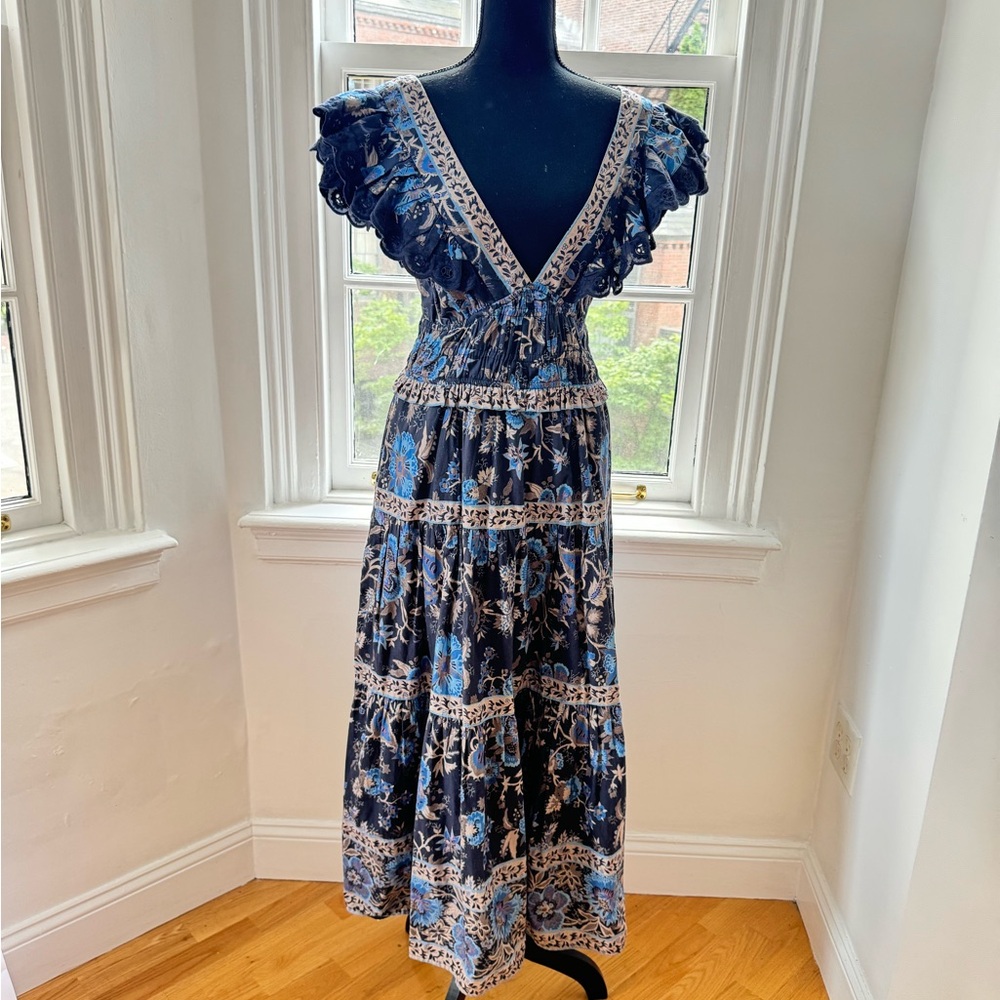 Sea New York Blue Floral Maxi Dress